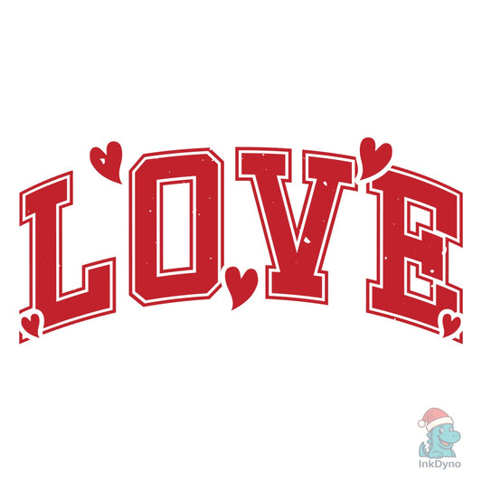 Love Love Varsity Love - DTF Transfer