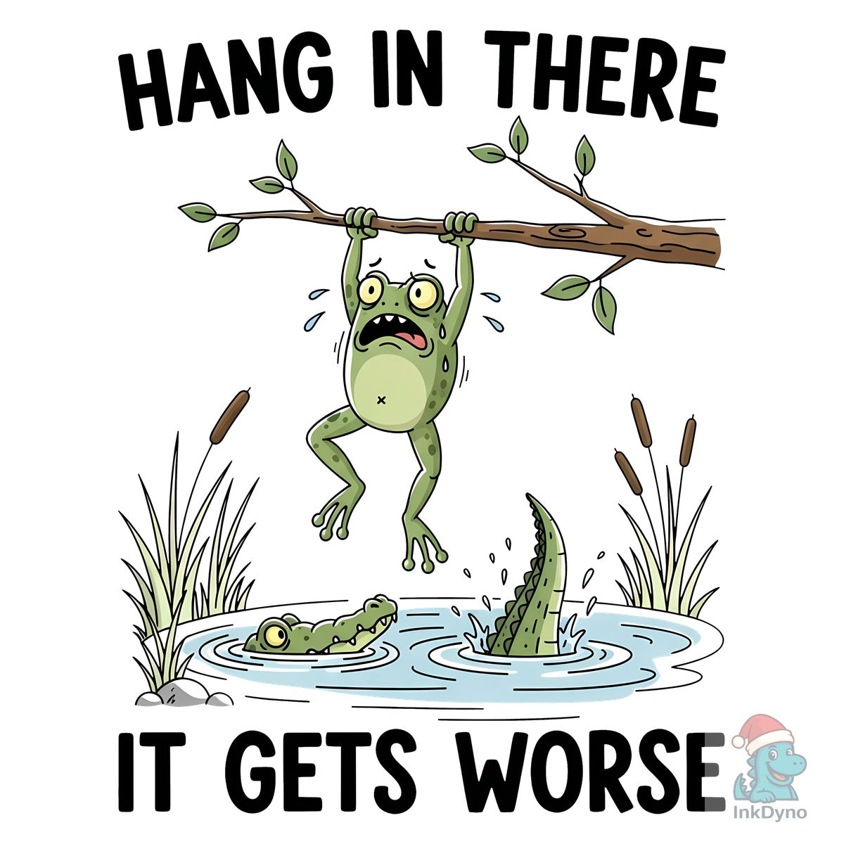 Funny Frog Hang in There Meme