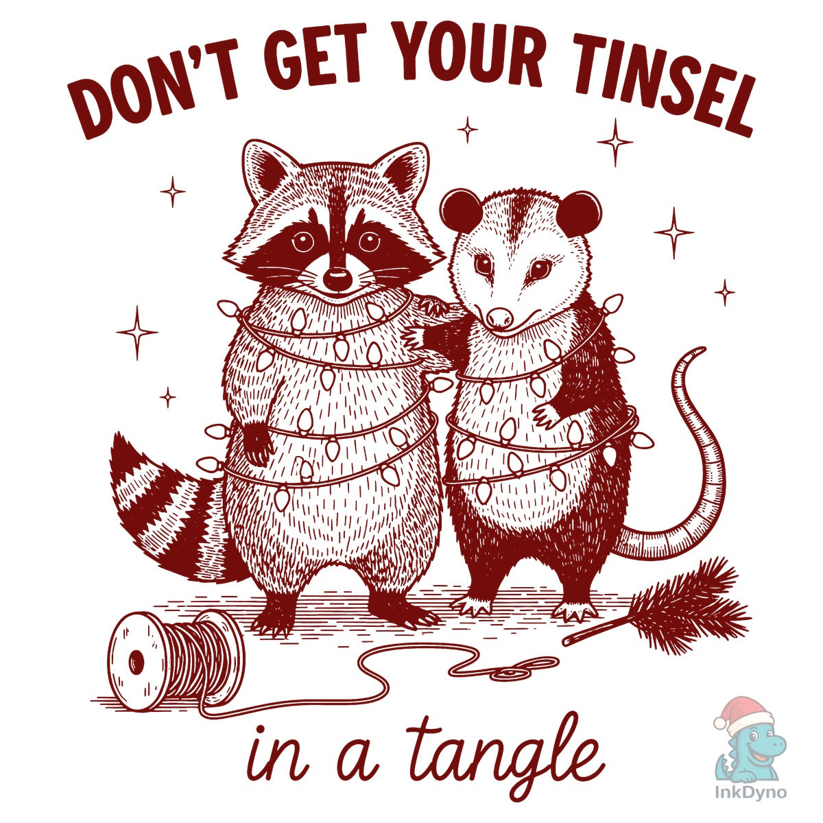 Christmas Raccoon Opossum