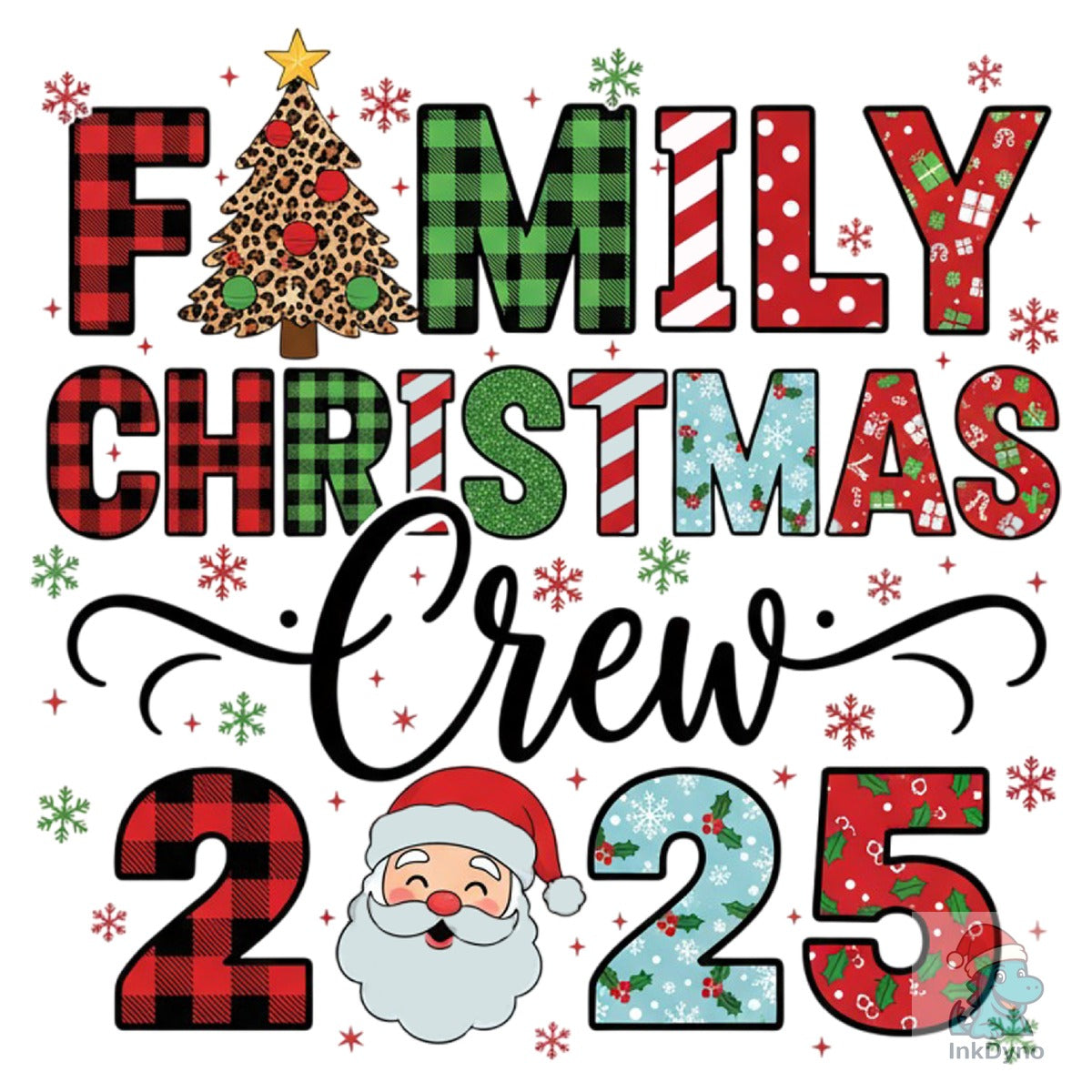 Retro Family Christmas Crew 2025