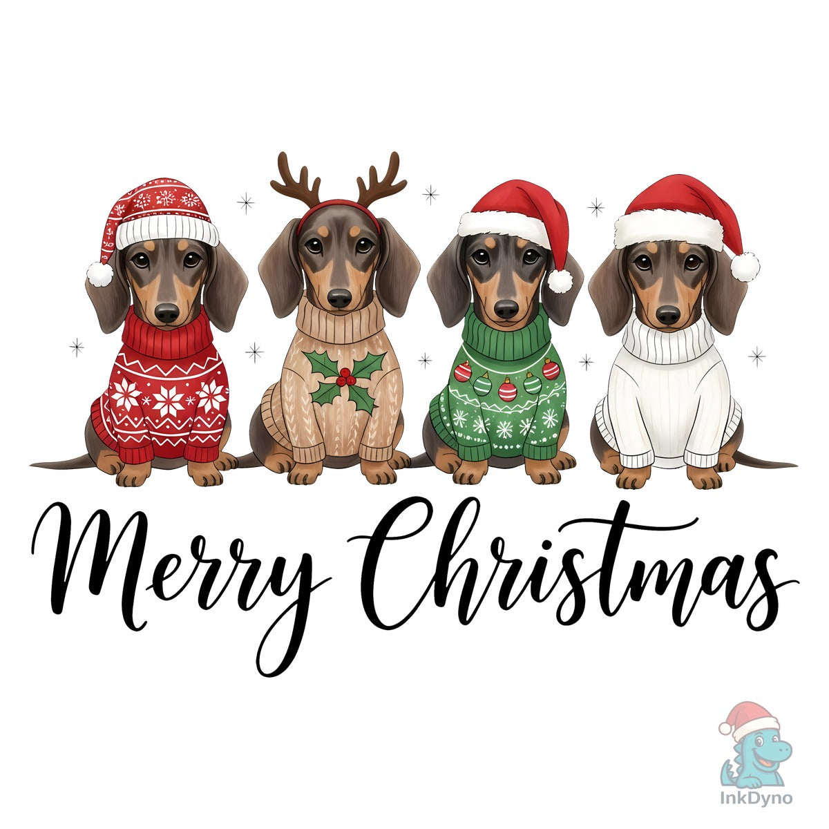 Christmas Dachshund