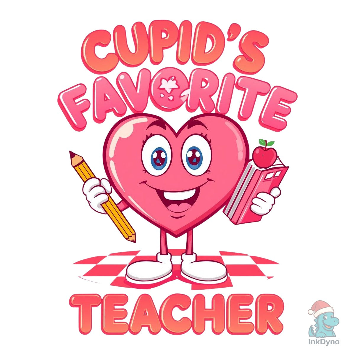 Cupid's Favorite Teacher Heart T Shirt