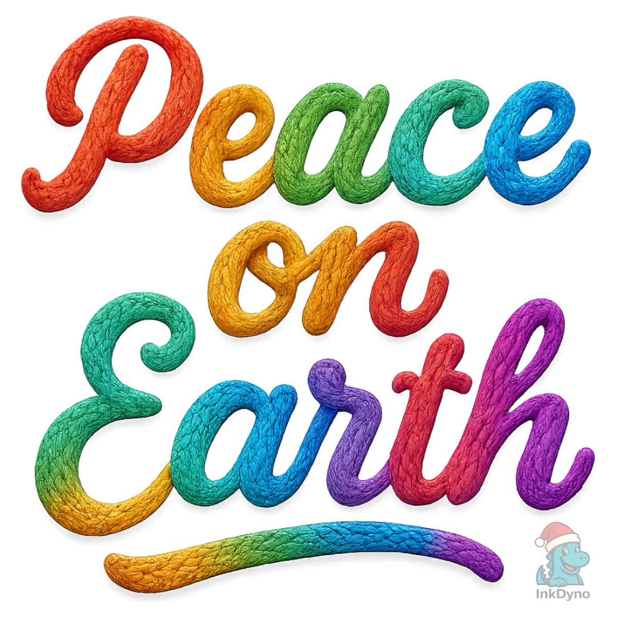 Knitted Christian Peace Christmas