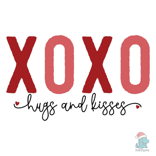 XOXO Hugs and Kisses Valentine' - DTF Transfer