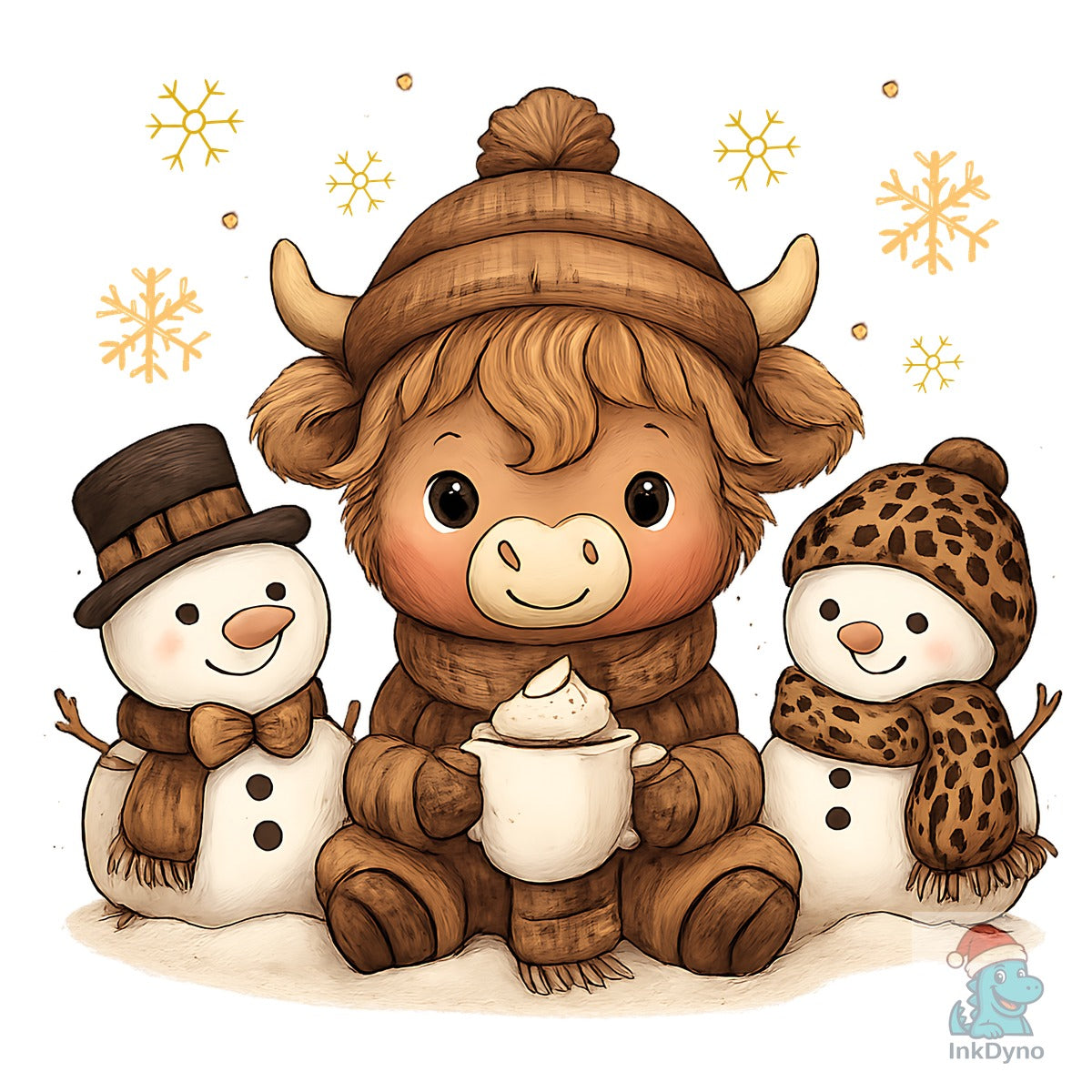 Christmas Christmas Highland Cow