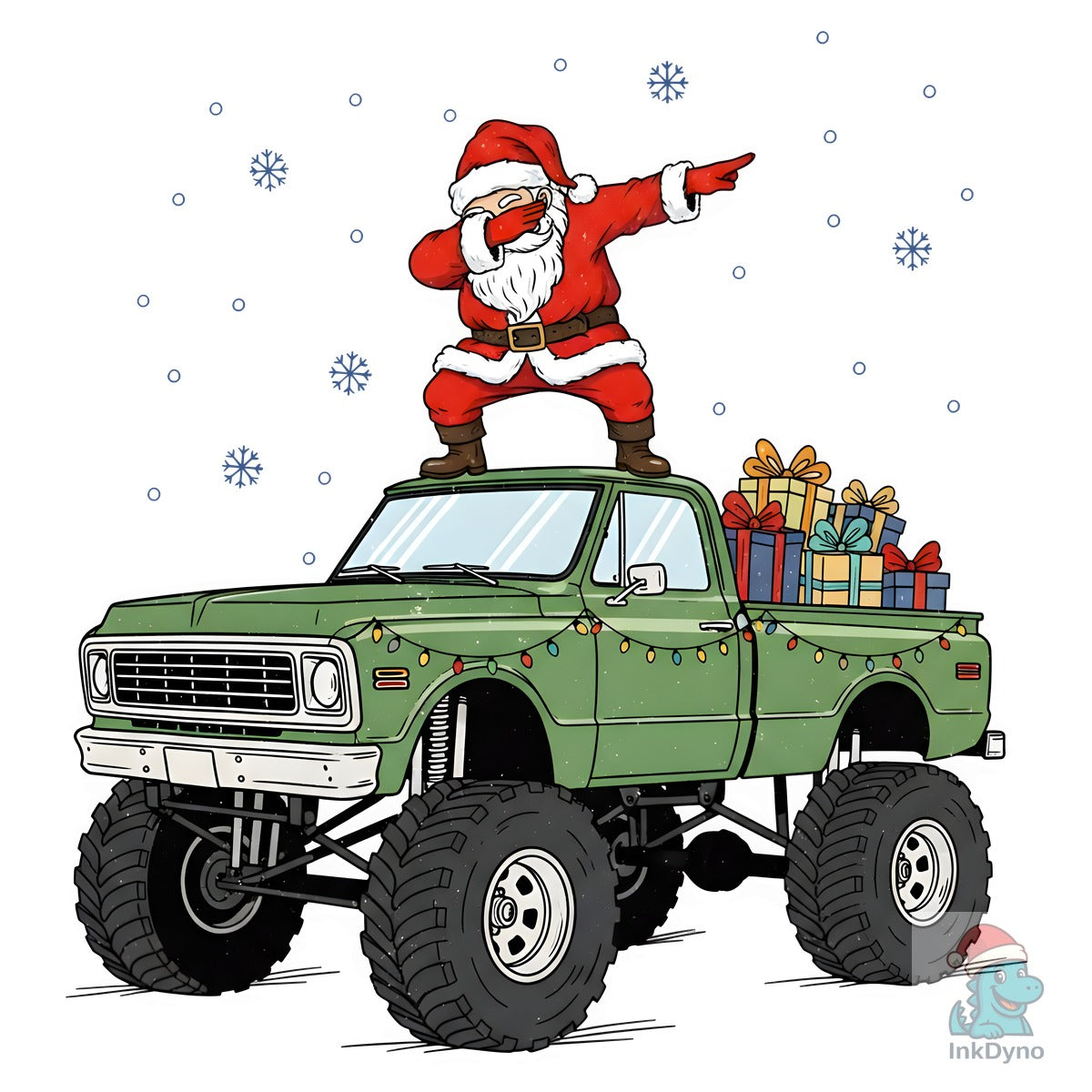 Santa Monster Truck Christmas