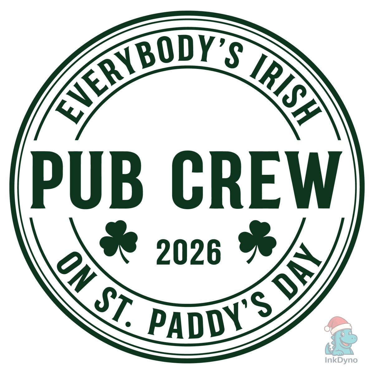 St Patrick's Day Pub Badge