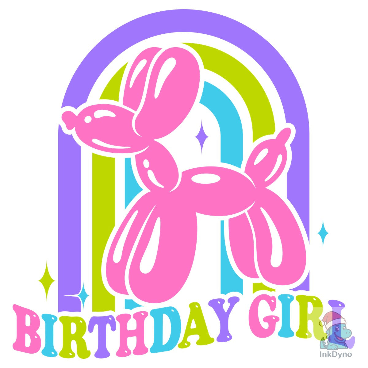 Birthday Girl Balloon Dog Shirt