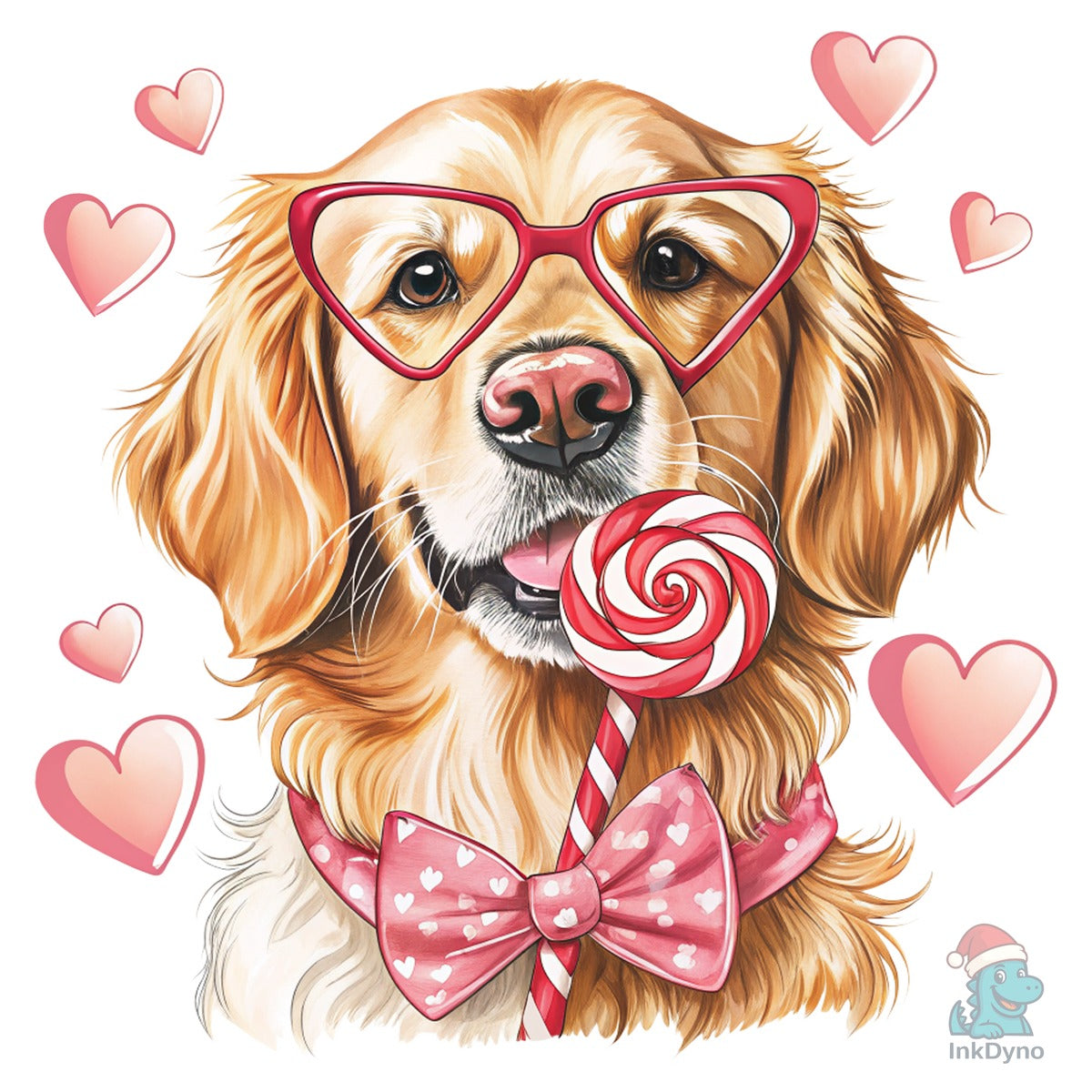 Valentine Dog Lovers Golden