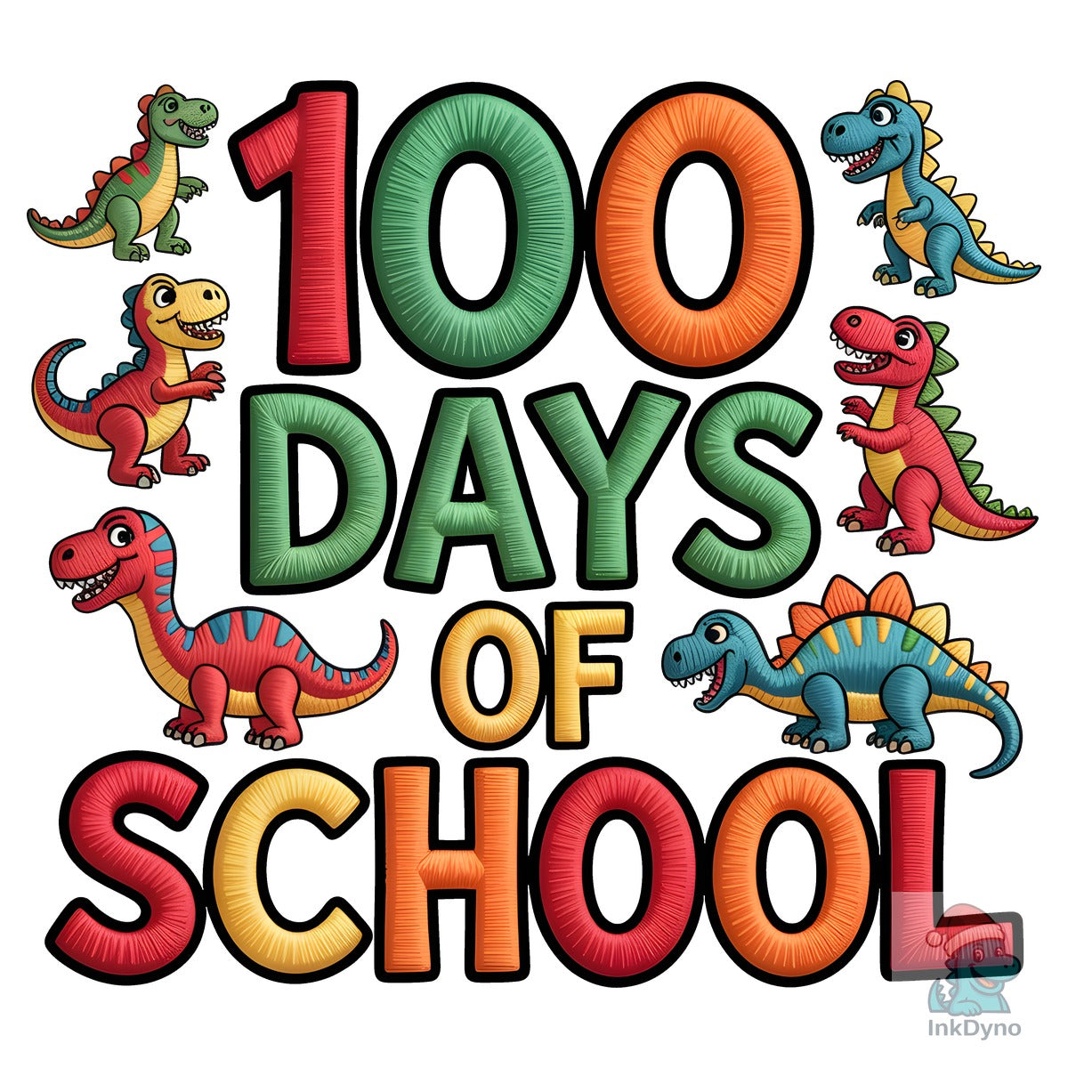100 Days of School Embroidery
