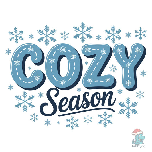 Cozy Season Frosted Blue - DTF Transfer