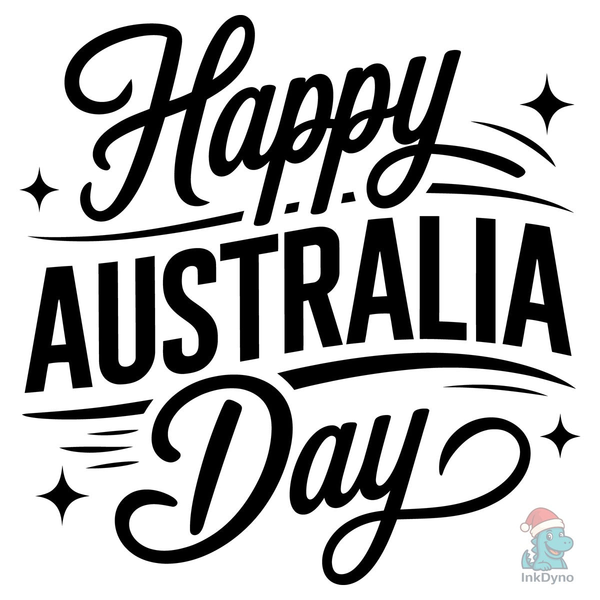 Elegant Happy Australia Day Typography