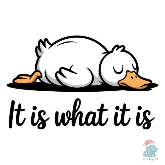 It is What It is Funny Duck TShirt Desin - DTF Transfer