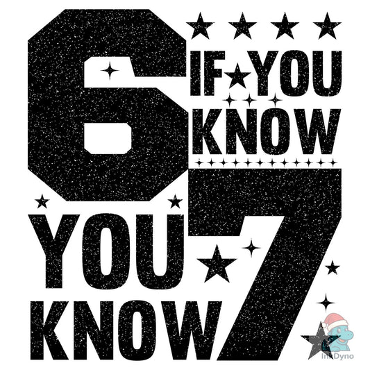 Six Seven 6 7 Meme if You Know - DTF Transfer