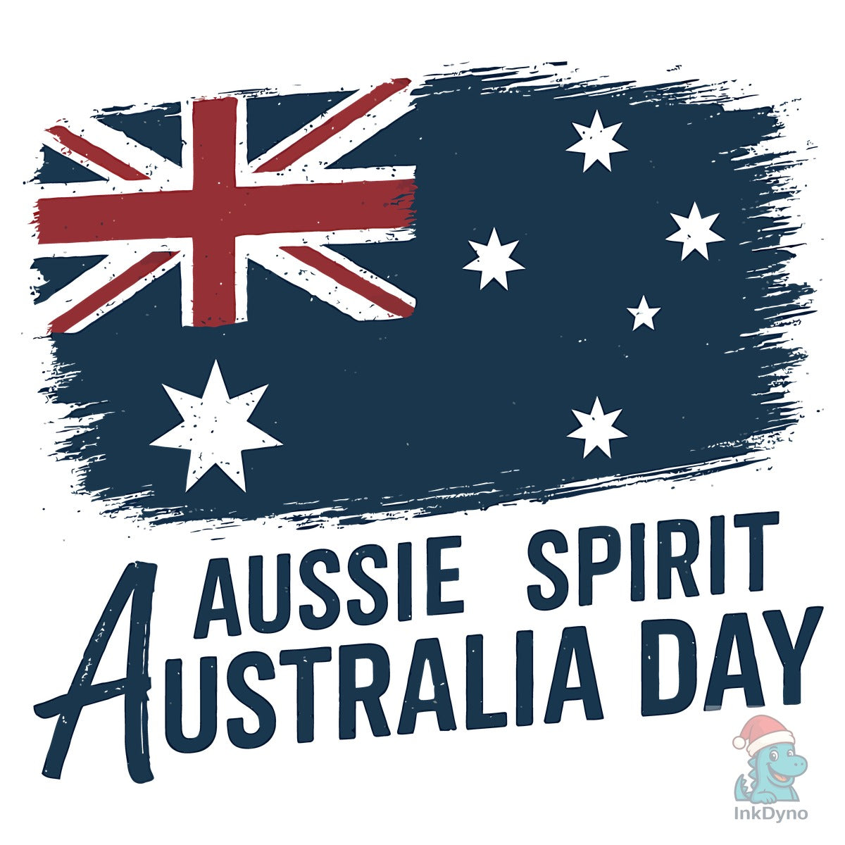 Grunge Aussie Spirit Flag Design