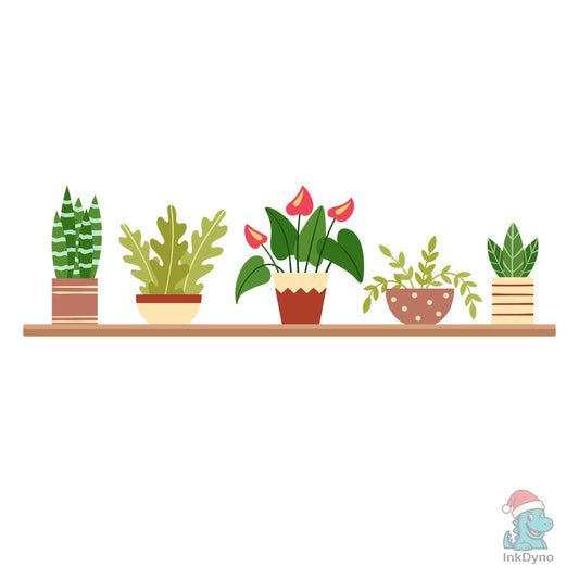 Indoor Plant Pot Grow Positive Thoughts - DTF Transfer