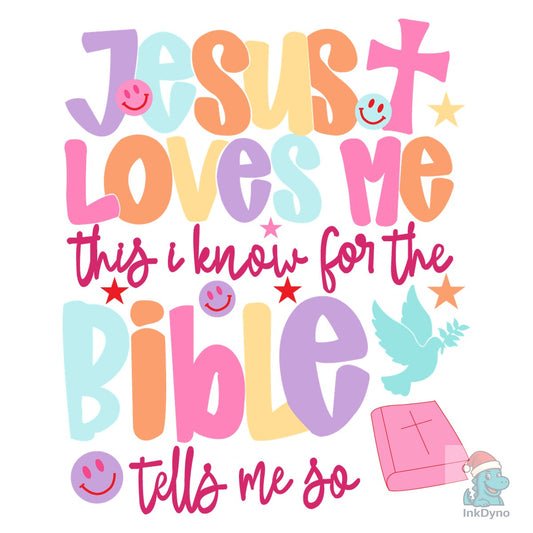 Neon Jesus Love - DTF Transfer