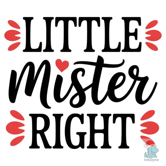 Little Mister Right Valentine - DTF Transfer