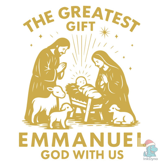 The Greatest Gift Emmanuel God with Us - DTF Transfer