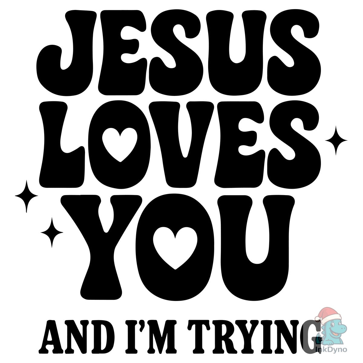 Retro Jesus Loves You Christian