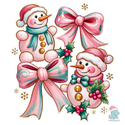 Snowman Christmas Coquette Winter - DTF Transfer