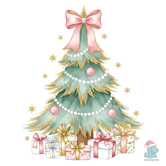 Watercolor Christmas Tree - DTF Transfer
