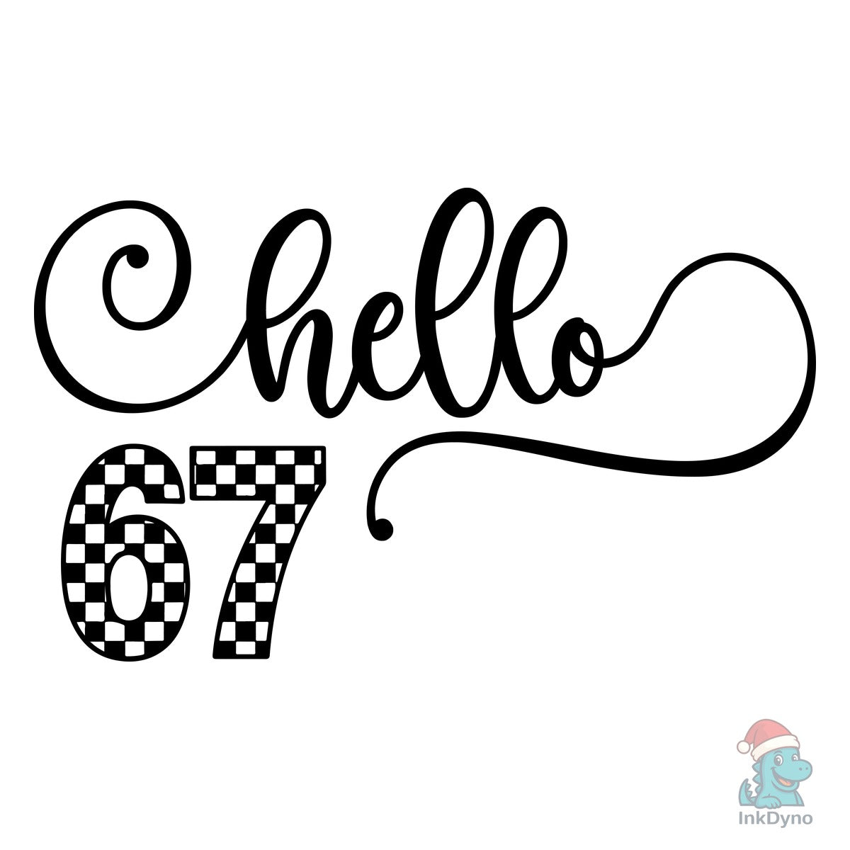 Checkered 6 7 Six Seven Funny Design