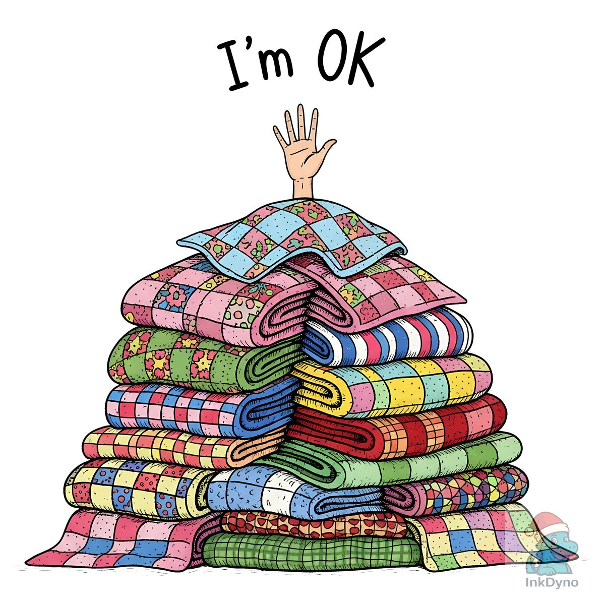 I'm OK Funny Quilter Sublimation