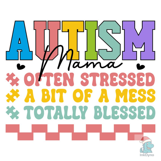 Autism Mom Teacher Autism - DTF Transfer