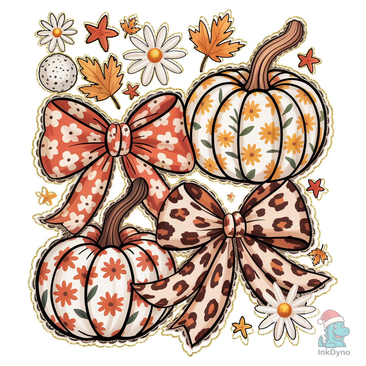 Floral Pumpkin Coquette Fall Girly