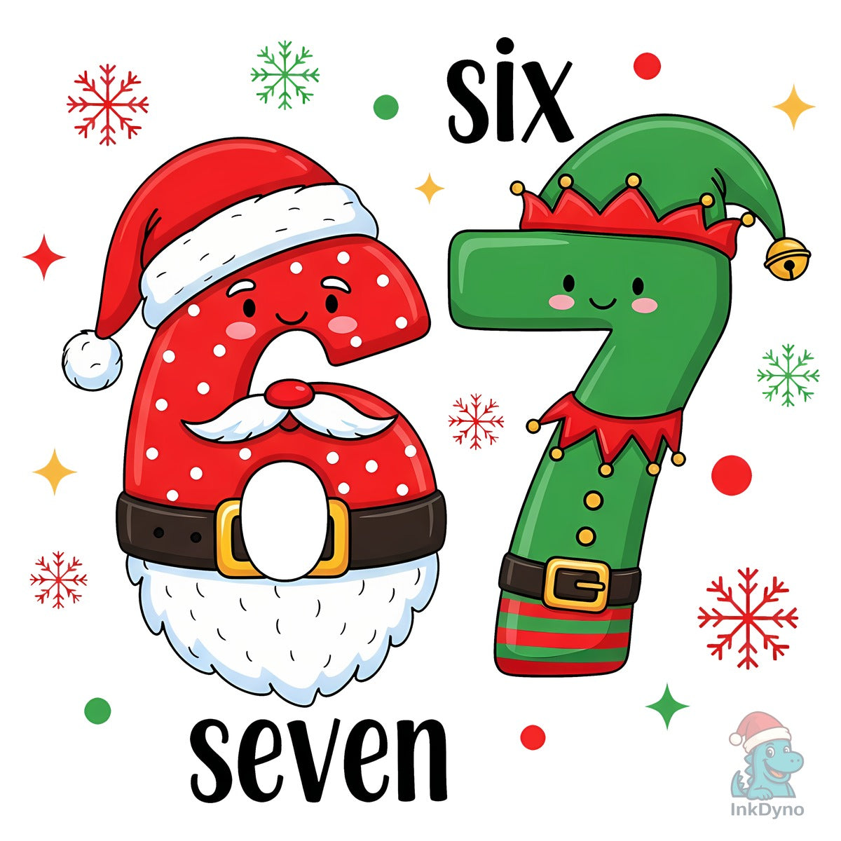 67 Viral Meme Six Seven Christmas