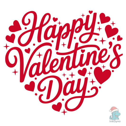 Happy Valentine's Day Heart Love - DTF Transfer