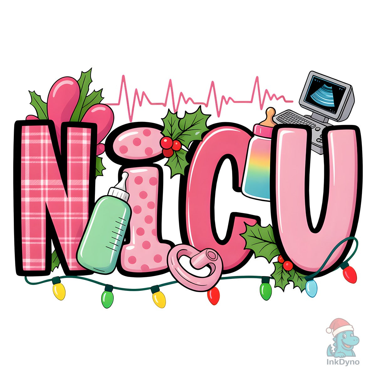 Nicu Pink Christmas Sublimation