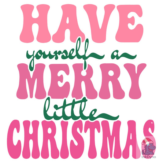 Retro Have Yourself a Merry Little Chris - DTF Transfer