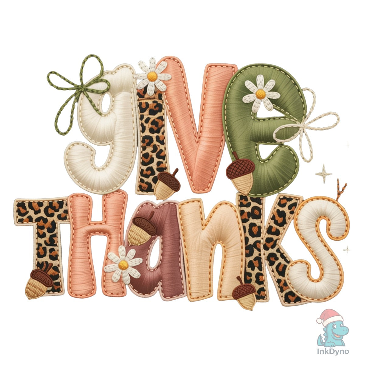 Leopard Fall Give Thanks Thankful