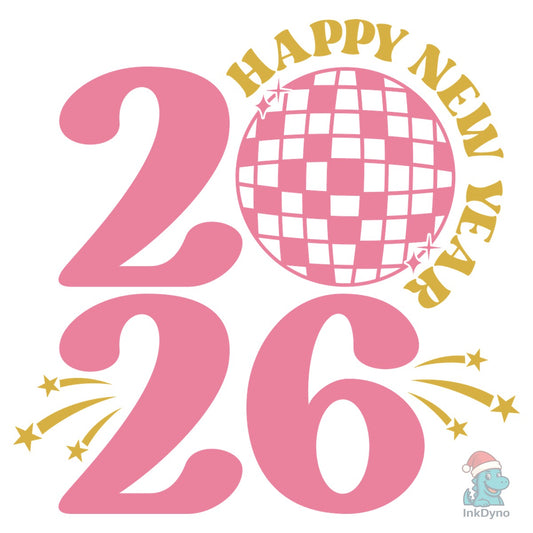 Happy New Year 2026 - DTF Transfer