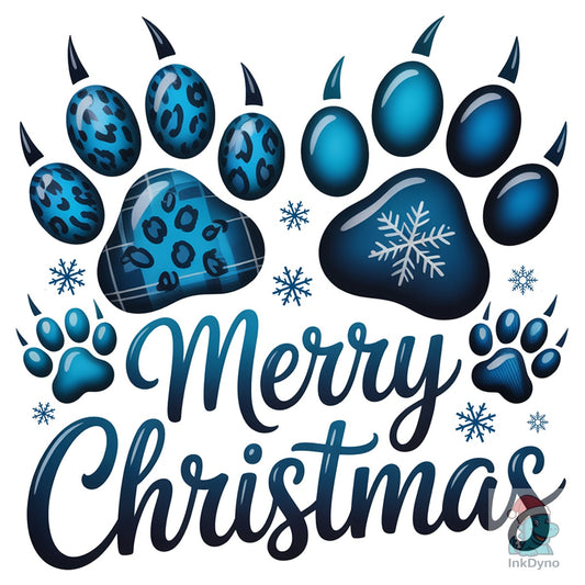 Merry Christmas Paw Dog Lover - DTF Transfer