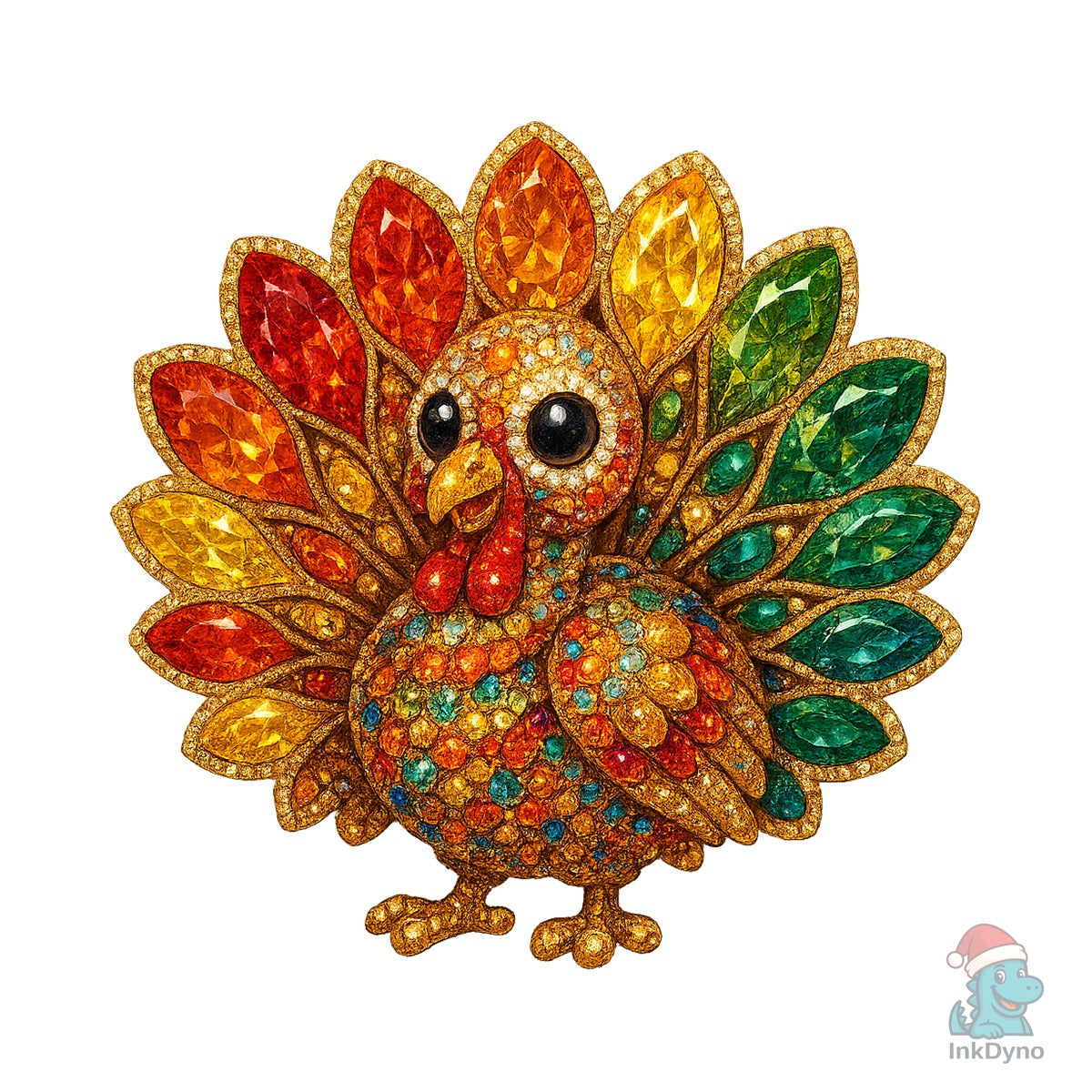 Rhinestone Thanksgiving Turkey