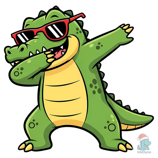 Cool Dabbing Alligator - DTF Transfer