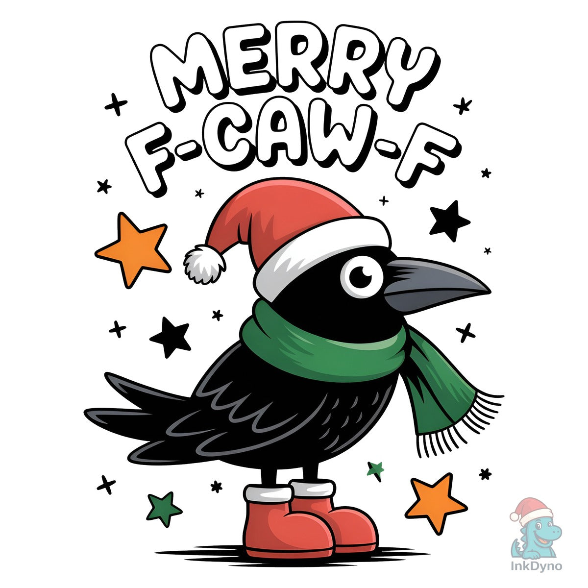 Funny Christmas F-Caw-F Design
