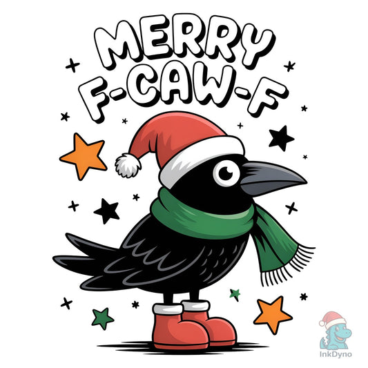 Funny Christmas F-Caw-F Design - DTF Transfer