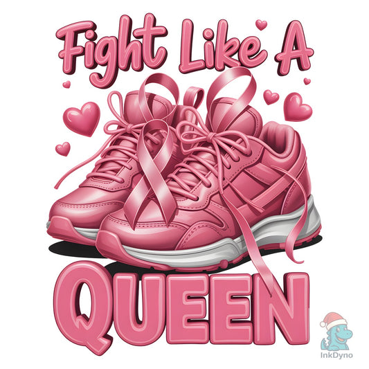 Breast Cancer Survivor Queen Sneaker - DTF Transfer