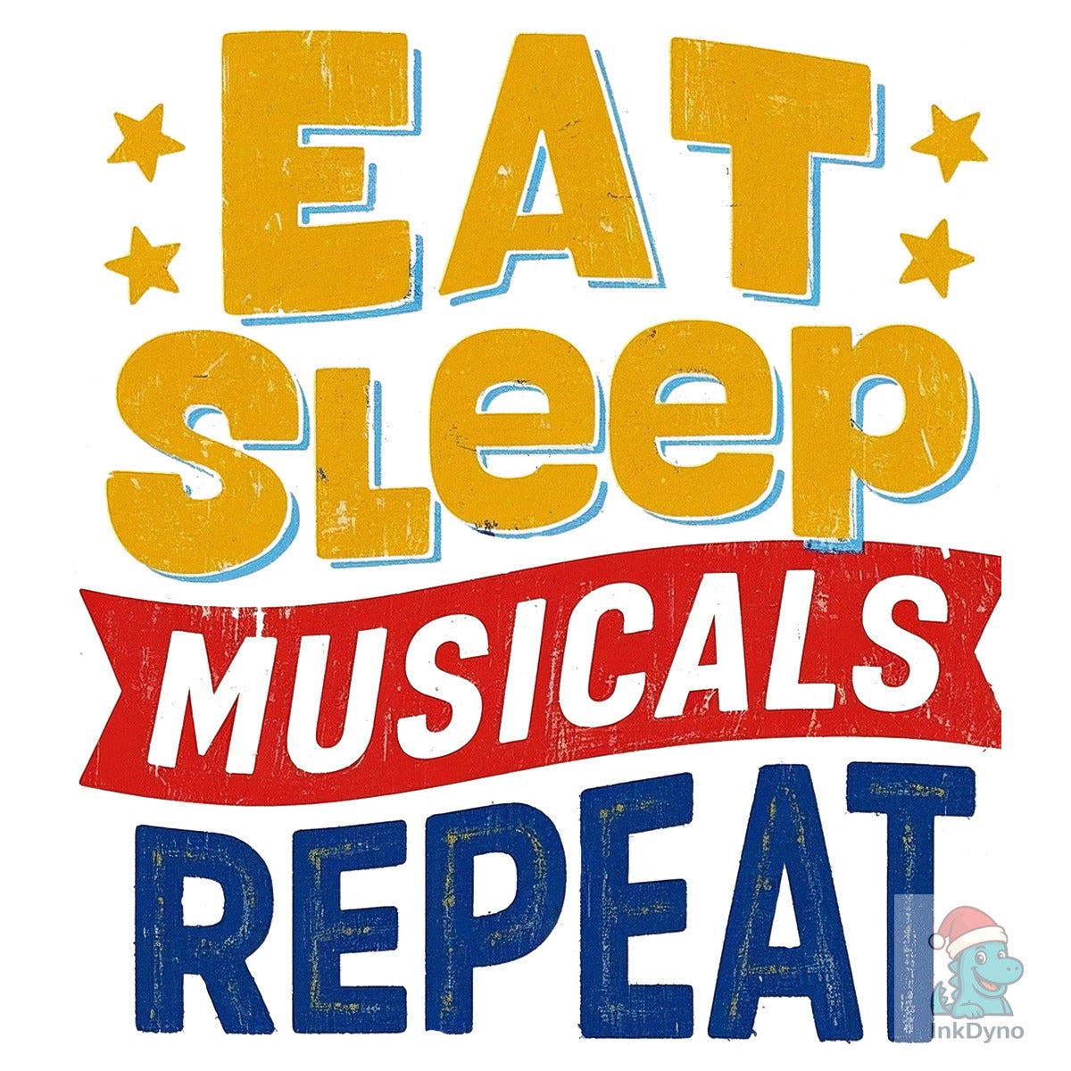 Eat Sleep Musicals Repeat T-Shirt Design