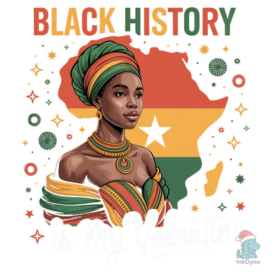 Black History Valentine Queen - DTF Transfer