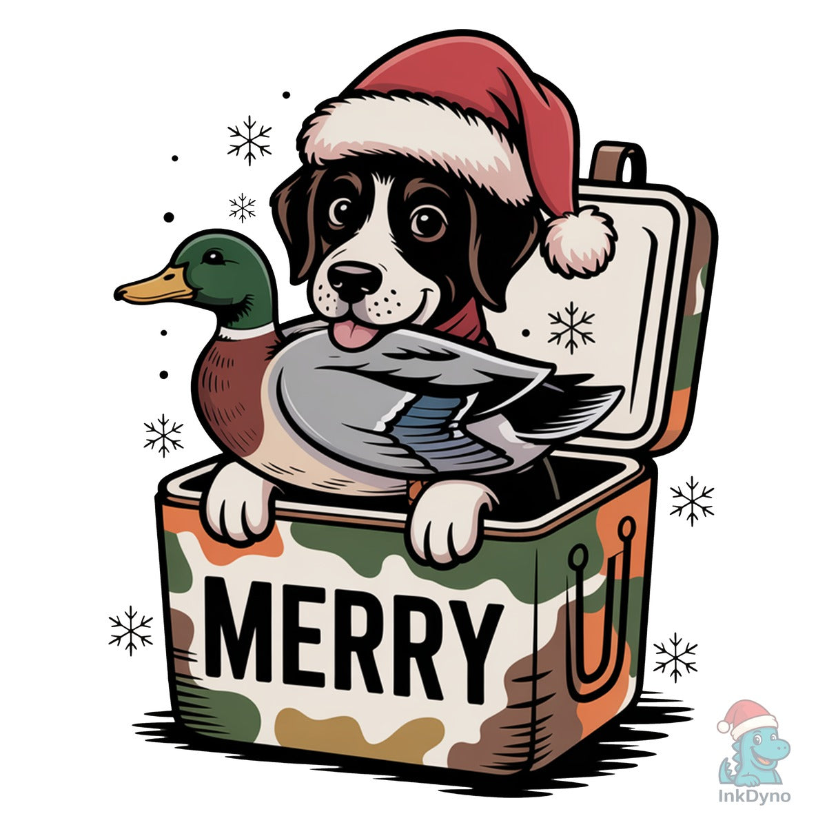Duck Hunting Dog Christmas Camo