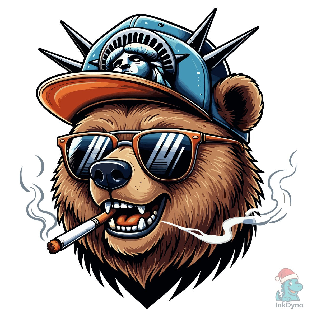 Cool Bear Smoking Graphic Tee