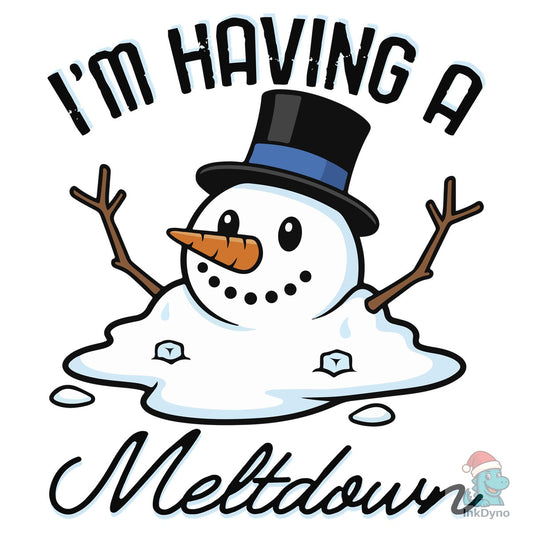 Funny Melting Snowman Winter - DTF Transfer