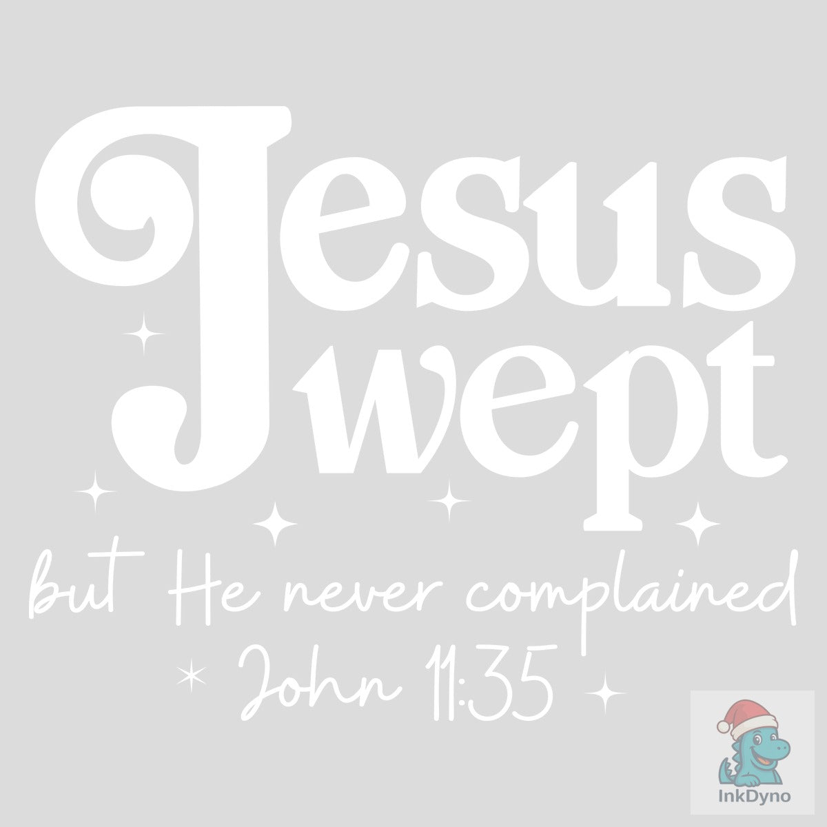 Jesus Wept Floral Christian