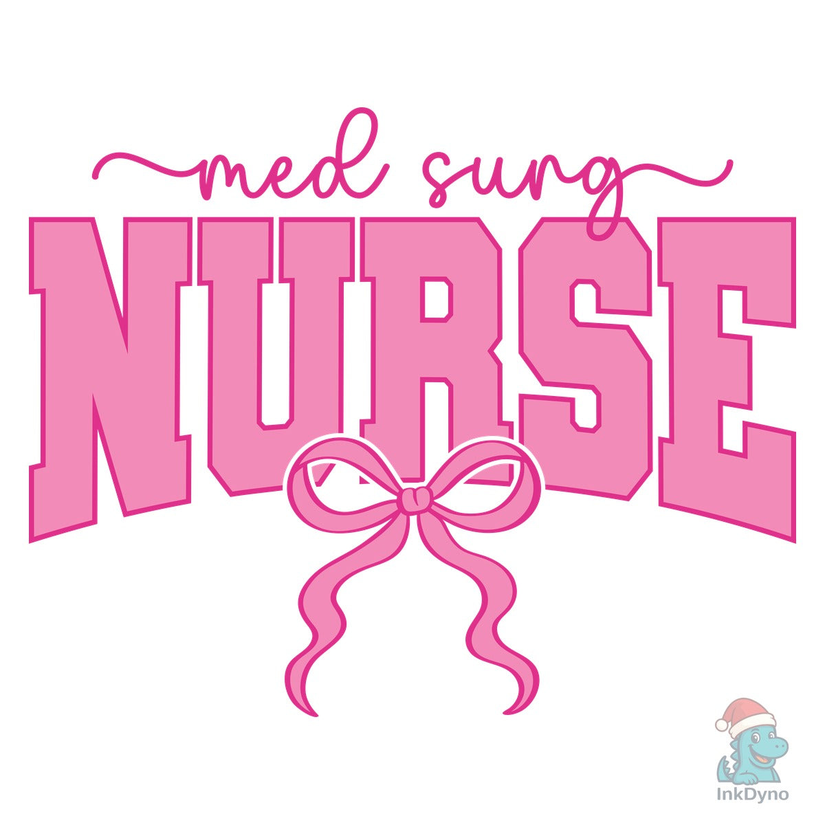 Med Surg Nurse Coquette Nurse Pink Bow