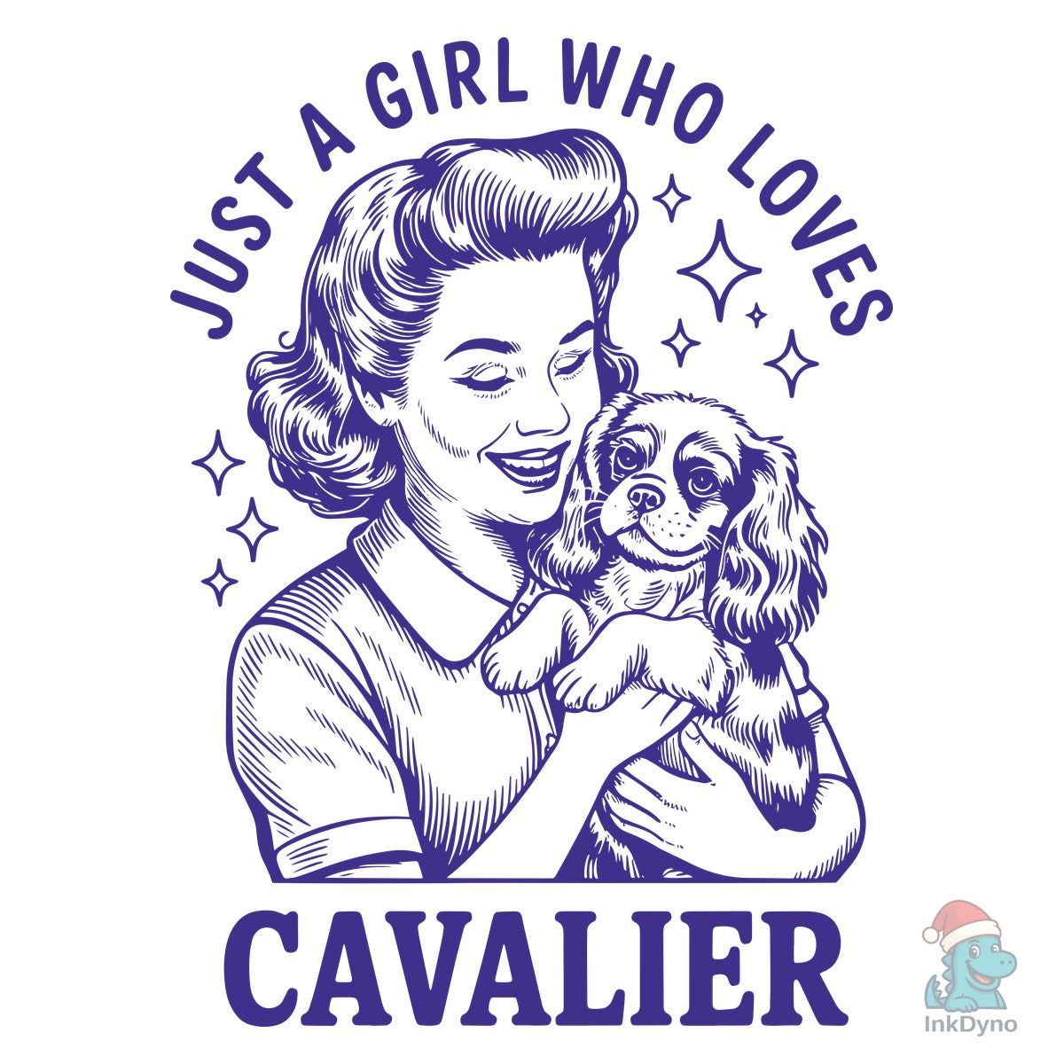 Just a Girl Who Loves Cavalier King Dog